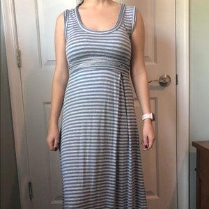 Max Studio Striped Maxi Dress